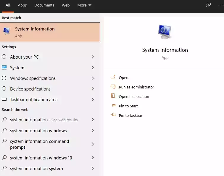 System Information